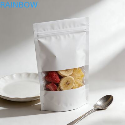 Customized Biodegradable Moisture Proof Stand Up Pouch Kraft Paper Bag for Food Packaging