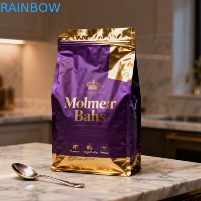 Custom Biodegradable Animal Feed Food Packaging Mylar Bags Side Gusset Pouch Dog Cat Pet Food Zipper Bag with Valve