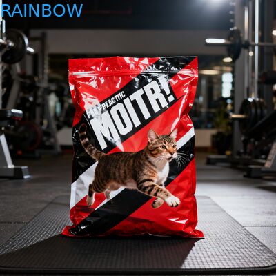 Custom Biodegradable Animal Feed Food Packaging Mylar Bags Side Gusset Pouch Dog Cat Pet Food Zipper Bag with Valve