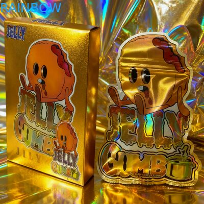 Custom Printed 3.5g Resealable Mylar Bags for Snack Packaging Stand Up Pouches