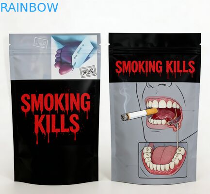 Custom Printed Food Grade Smell Proof Mylar Ziplock Bag Stand Up Pouch for Snack Packaging