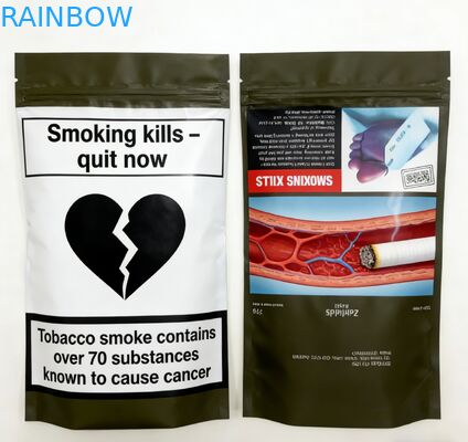 Custom Printed Food Grade Smell Proof Mylar Ziplock Bag Stand Up Pouch for Snack Packaging