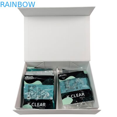 Custom Luxury Magnetic Dental Braces Kit Box with 350g Thickness Orthodontic Aligner Packaging Box