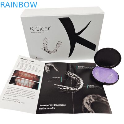 Customized Logo Dental Braces Kit Box Orthodontic Aligner Packaging Box With Paper Insert Teeth Aligner Packaging box