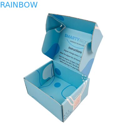 Custom Orthodontic Teeth Aligners Packaging Boxes Braces Dental Denture Aligner Box With Paper Bag