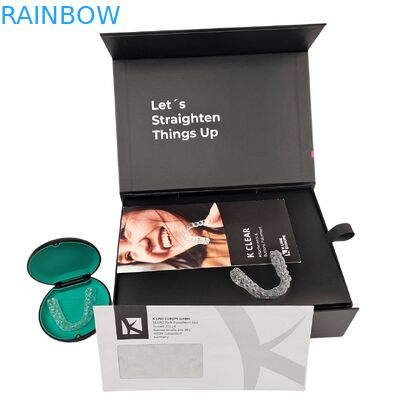 Custom Teeth Aligner Packaging Box with Magnetic Closure 350g Thickness and Customizable Design for Dental Aligners