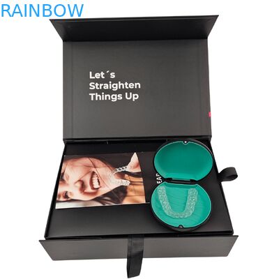 Custom Teeth Aligner Packaging Box with Magnetic Closure 350g Thickness and Customizable Design for Dental Aligners