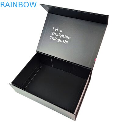 Custom foldable magnetic closure gift box Flat Pack Magnetic Paper Cardboard  Magnet Closure for Clothing gift  