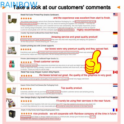 Custom Size Paper Box with Clear Window Display and 350g Thickness for Food Packaging