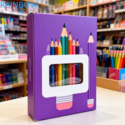 Custom Size Paper Box with Clear Window Display and 350g Thickness for Food Packaging