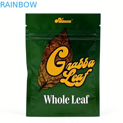  Empty Child Resistant Recyclable Aluminium Foil Mylar Food Grade Smellproof Cigar Rolling Foil Tobacco Pouches