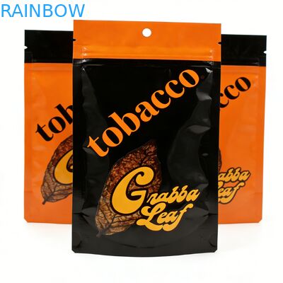  Empty Child Resistant Recyclable Aluminium Foil Mylar Food Grade Smellproof Cigar Rolling Foil Tobacco Pouches