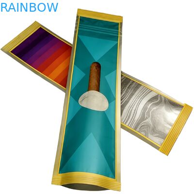 Custom Printed Food Grade Child Resistant Three Side Seal Mylar Ziplock Pouch