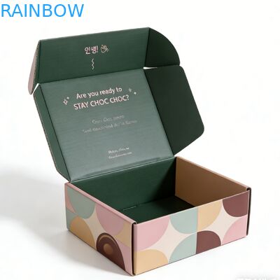 Customizable Dimensions Food-Grade Safe Corrugated Packaging Mailer Box with Spot UV Coating