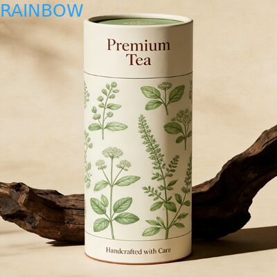 Eco-Friendly Biodegradable Customizable Cylinder Packaging Tubes and Paper Box for Food-Grade Safe Cosmetic and Perfume Packaging