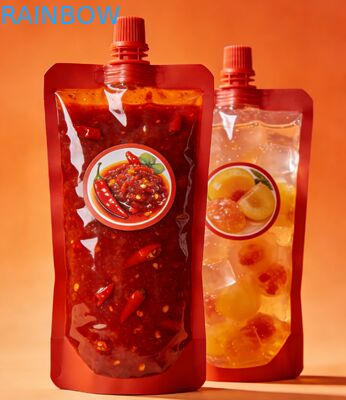  Leakproof Spout Pouch150ml 200ml 300ml Doypack Food Grade Chili Sauce Jelly Juice Baby Food Bag Stand Up Spout Pouch