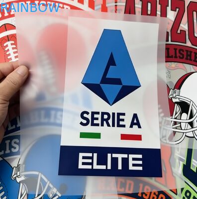 Customized Glow in the Dark Silver Holographic Heat Press Label Custom Pattern Heat Transfer Garment Sticker