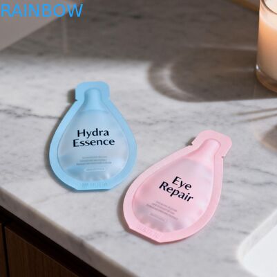 Custom Skincare Lotion Cream Packing Plastic Small Cosmetic Sample Sachet Mylar Foil Bags Heat Seal Bag Sachets Small Mini Pouch