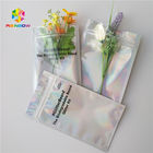 Wedding Cake Plastic Pouches Packaging Three Side Sealed Zipper Bags With Hologram Effect