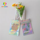 Wedding Cake Plastic Pouches Packaging Three Side Sealed Zipper Bags With Hologram Effect