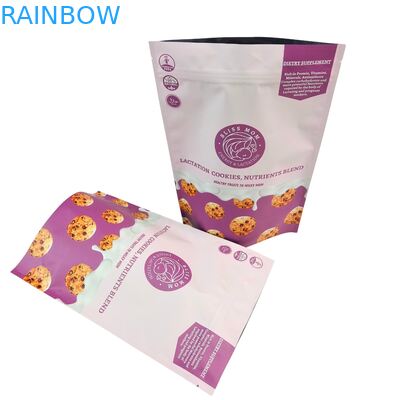 Heat Seal Quality Assurance Moisture Proof Customized Size Stand Up Pouch Resealable Food Bag