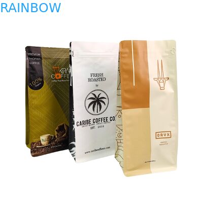 Food Grade Smell Proof Stand Up Pouch 120 Microns for Coffee and Snacks Packaging