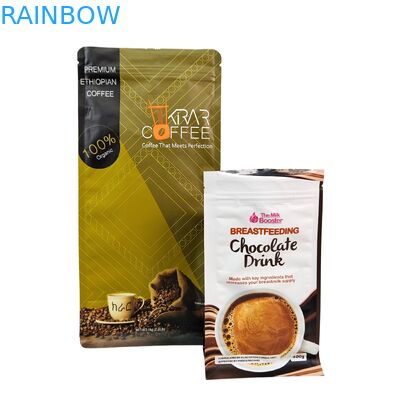 Food Grade Smell Proof Stand Up Pouch 120 Microns for Coffee and Snacks Packaging