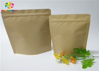 k Custom Printed Paper Bags Food Stand Up Pouch Brown Kraft Paper With Window