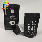 Aluminum Foil Stand Up Coffee Pouches Packaging Custom Size With Valve / Zipper