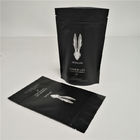250 Grams Matte Black Food Packaging Films Stand Up Coffee Bags FDA SGS Approval