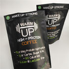 Matte Black Biodegradable Stand Up Zipper Pouch Bags Plastic Mylar Coffee Sachet Packaging