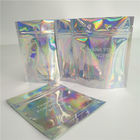 Stand Up Cosmetic Pouch Makeup Bag Fashion Clear Shinny Bag Pouch Holographic Hologram Cosmetic Bags