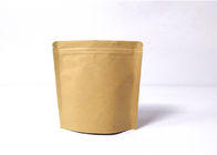 Eco - Friendly Customized Paper Bags Biodegradable Stand Up Pouch With Zip Lock