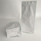 Flat Bottom Bag Food Packaging Film Plain White Printing Top Filling With Air Valve