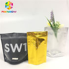 Foil Laminated Mylar Snack Bag Packaging Custom Printed Clear Front Doypack Pouch