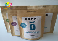 Food Packaging Printed Paper Bags Brown Kraft Paper Recyclable Gravure Printing