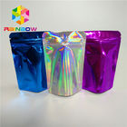 Cosmetic Glitter Powder Snack Food Packaging Bags Shiny Holographic Hologram Mylar Pouch