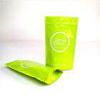 Custom Printed Recyclable Kraft Paper Bag Green Tea Packaging SGS / FDA Approval
