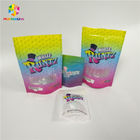 Recyclable Snack Bag Packaging Laser Holographic Runtz Clear Window Childproof zip lock bag
