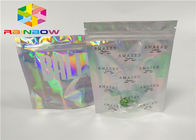 printing zipper plastic mylar foil k packaging hologram laser holographic stand up zip pouch bag for gift/bottles