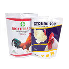 Glossy Protein Plastic Pouches Packaging Stand Up Bag Gravnre Printing For Chicken Feed