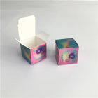 Small Empty Cosmetic Paper Herbal Incense Packaging With PET Window Hologram Box