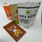Food Grade Protein Powder Dry Nut Stand Up Zipper Pouch Transparent Packaging Bag