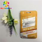 Snack Nuts Plastic Pouches Packaging Customzied Printing Clear Window With Resealable Zipper