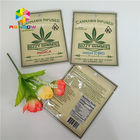 Recyclable Herbal Incense Packaging Plastic Bags 3 Side Sealed Custom With Zipper