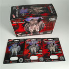 Rhino 69 Red Panther 3d Cards Plastic Blister Packaging Custom Size For Male Capsule