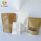 Reusable Lamination Plastic Food Packaging White Brown Paper Customized Printing