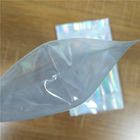 Biodegradable Iridescent Mylar Laser Pouch Plastic Bag Packaging Salt Coffee Body Scrub