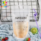 Gravure Printing Plastic Bag Packaging Colorful Straws For Packing Liquid Drink