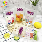 PET Material Drink Juice Food Pouch Packaging Doypack Bag CMYK Printing With Handles